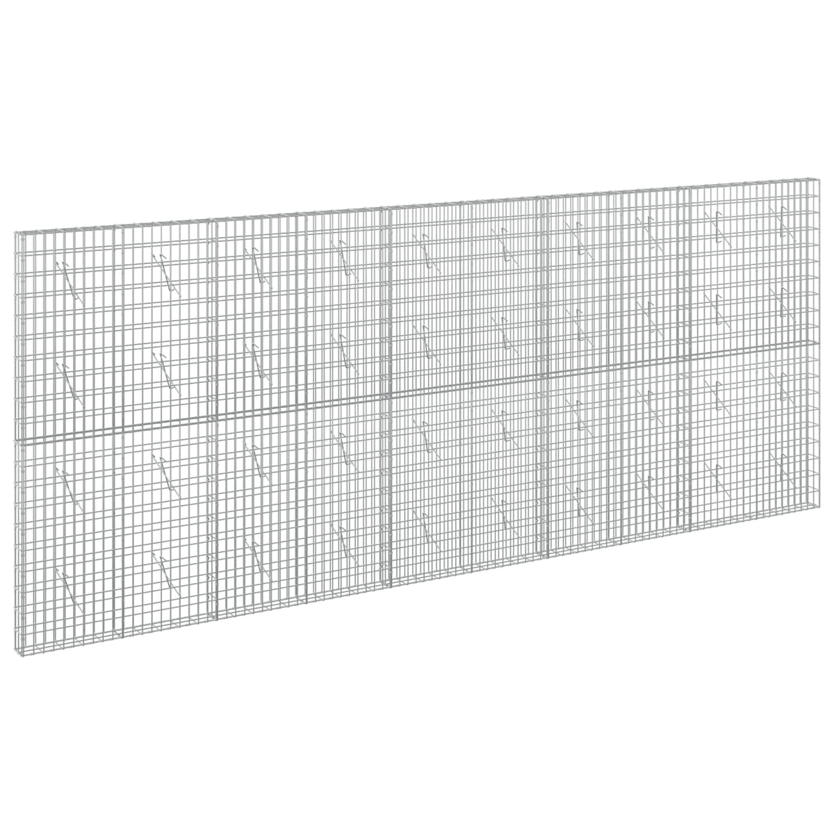 vidaXL Gabion z drutu 3,5 mm i siatką 5x10 cm 500x10x200 cm
