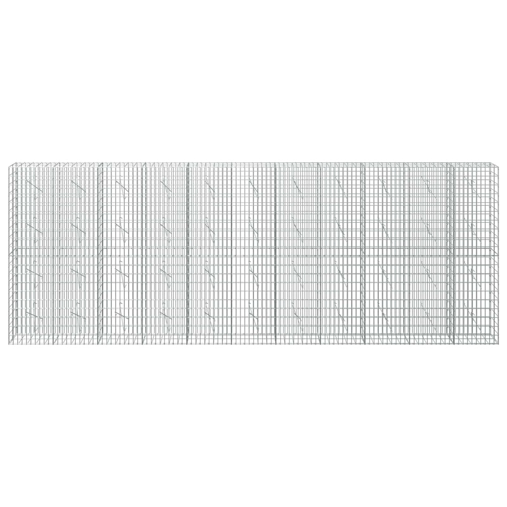 vidaXL Gabion z drutu 3,5 mm i siatką 5x10 cm 550x10x200 cm