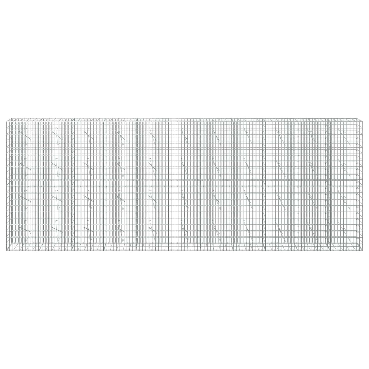 vidaXL Gabion z drutu 3,5 mm i siatką 5x10 cm 550x10x200 cm