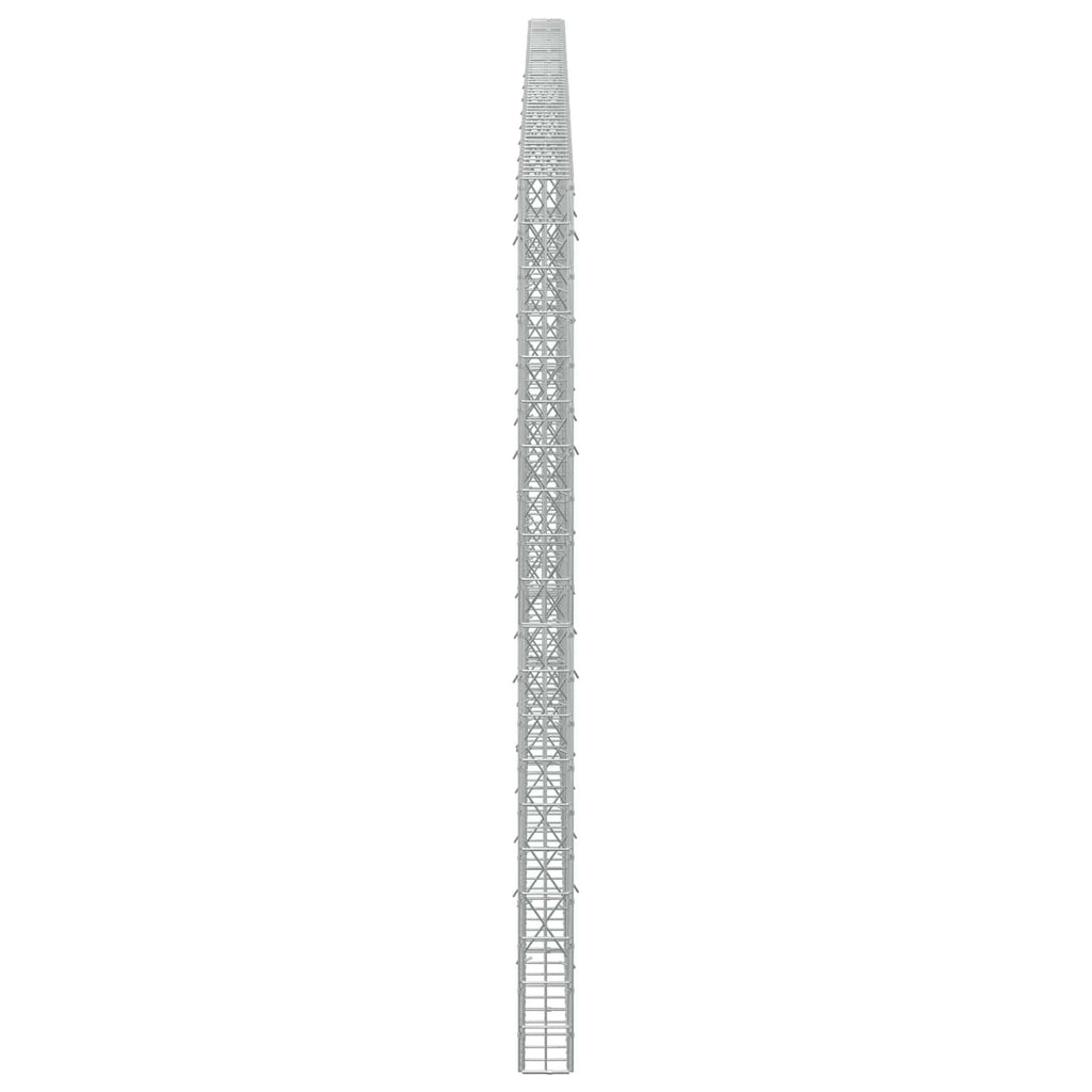 vidaXL Gabion z drutu 3,5 mm i siatką 5x10 cm 550x10x200 cm