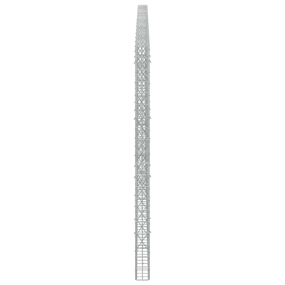 vidaXL Gabion z drutu 3,5 mm i siatką 5x10 cm 550x10x200 cm