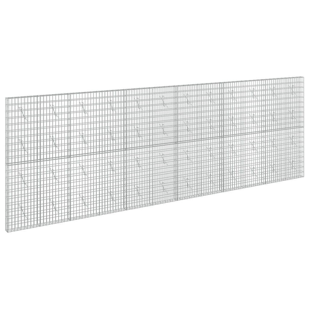 vidaXL Gabion z drutu 3,5 mm i siatką 5x10 cm 600x10x200 cm