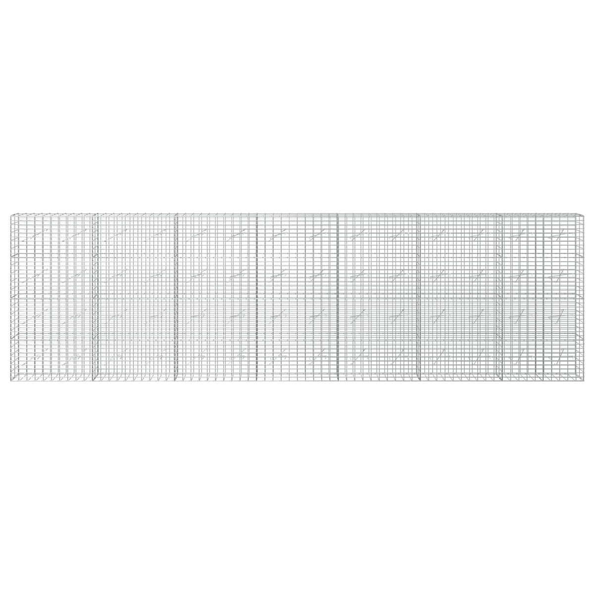 vidaXL Gabion z drutu 3,5 mm i siatką 5x10 cm 700x10x200 cm