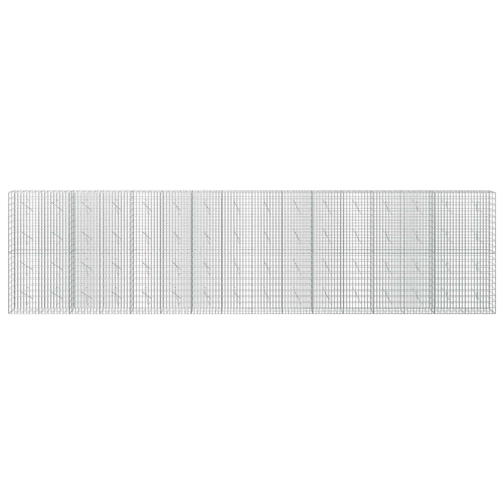 vidaXL Gabion z drutu 3,5 mm i siatką 5x10 cm 800x10x200 cm