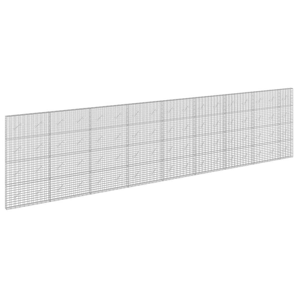 vidaXL Gabion z drutu 3,5 mm i siatką 5x10 cm 850x10x200 cm