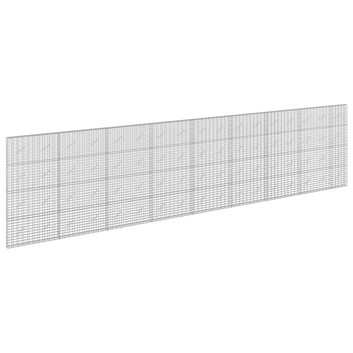 vidaXL Gabion z drutu 3,5 mm i siatką 5x10 cm 850x10x200 cm