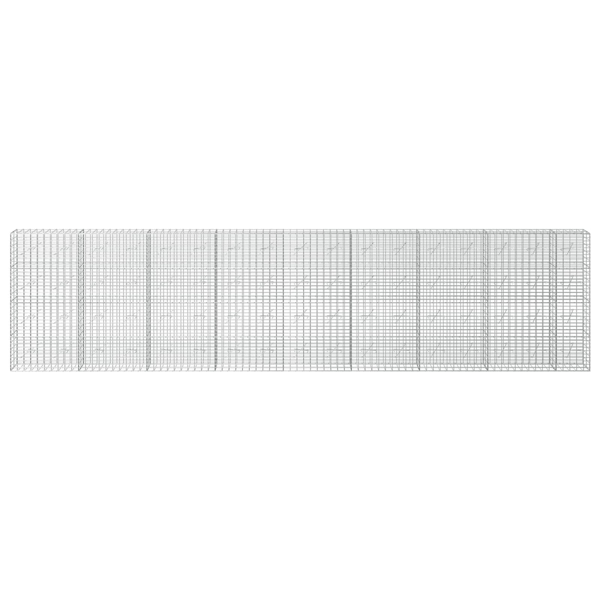 vidaXL Gabion z drutu 3,5 mm i siatką 5x10 cm 850x10x200 cm
