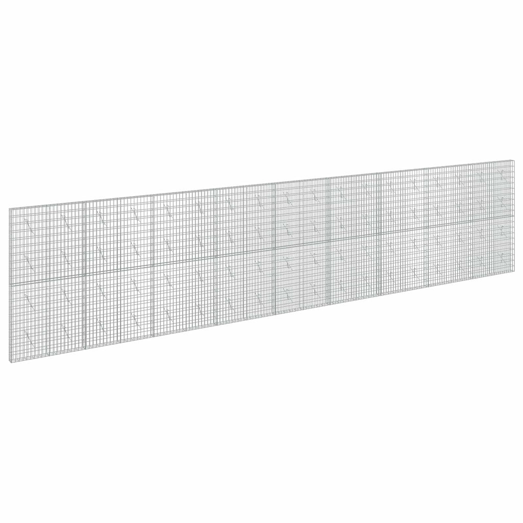 vidaXL Gabion z drutu 3,5 mm i siatką 5x10 cm 900x10x200 cm