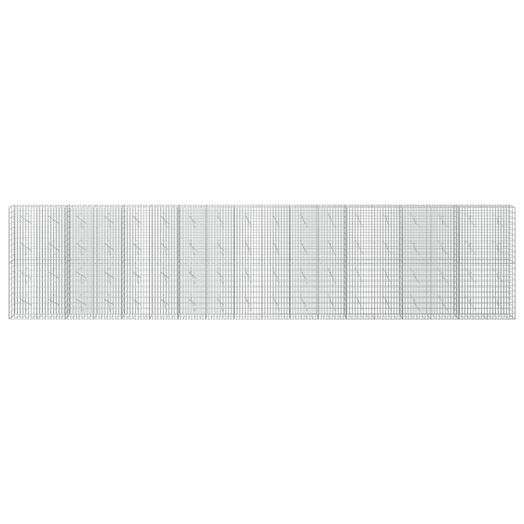 vidaXL Gabion z drutu 3,5 mm i siatką 5x10 cm 900x10x200 cm