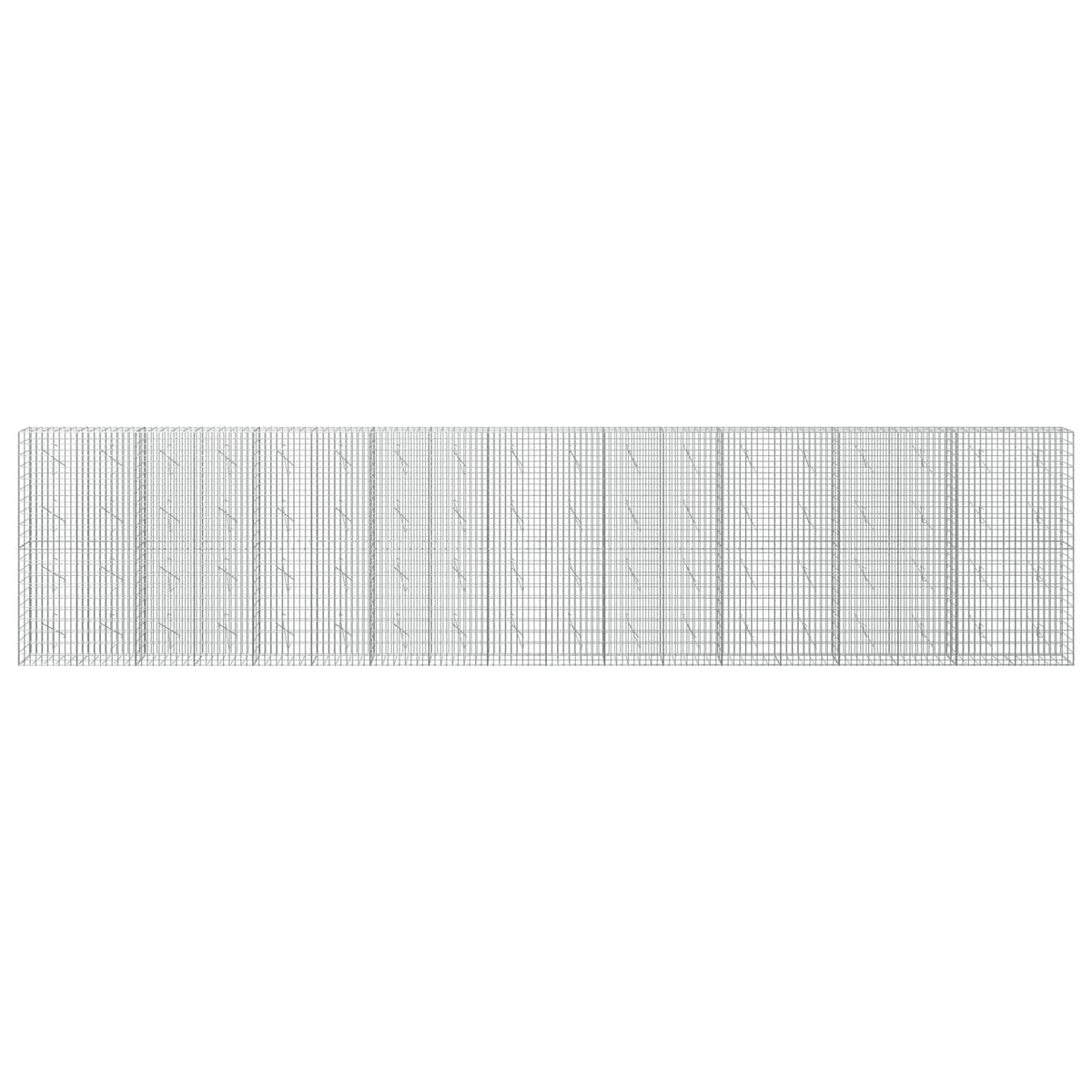 vidaXL Gabion z drutu 3,5 mm i siatką 5x10 cm 900x10x200 cm