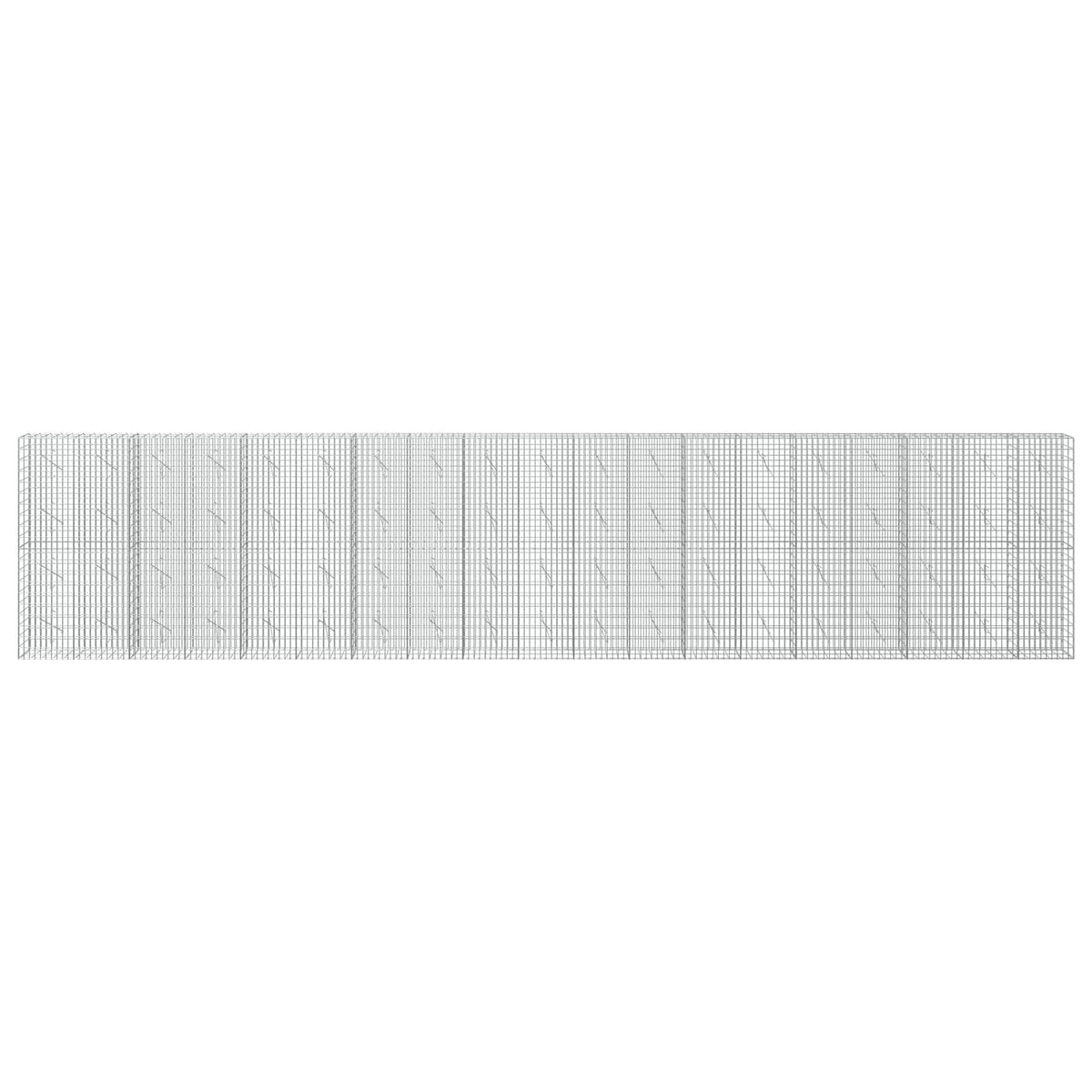 vidaXL Gabion z drutu 3,5 mm i siatką 5x10 cm 950x10x200 cm