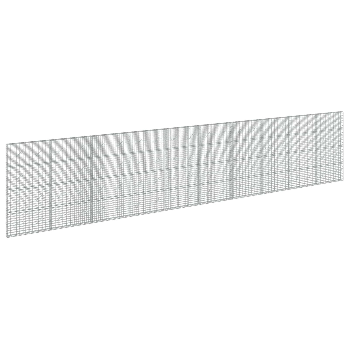 vidaXL Gabion z drutu 3,5 mm i siatką 5x10 cm 1000x10x200 cm