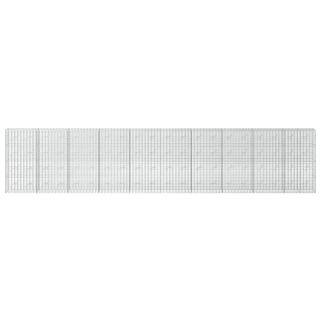 vidaXL Gabion z drutu 3,5 mm i siatką 5x10 cm 1000x10x200 cm