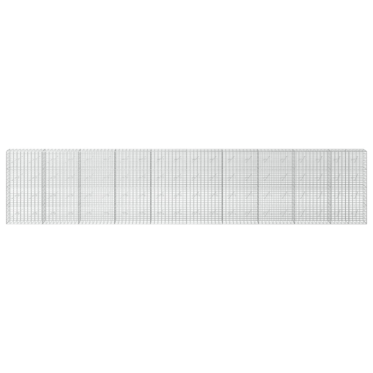 vidaXL Gabion z drutu 3,5 mm i siatką 5x10 cm 1000x10x200 cm