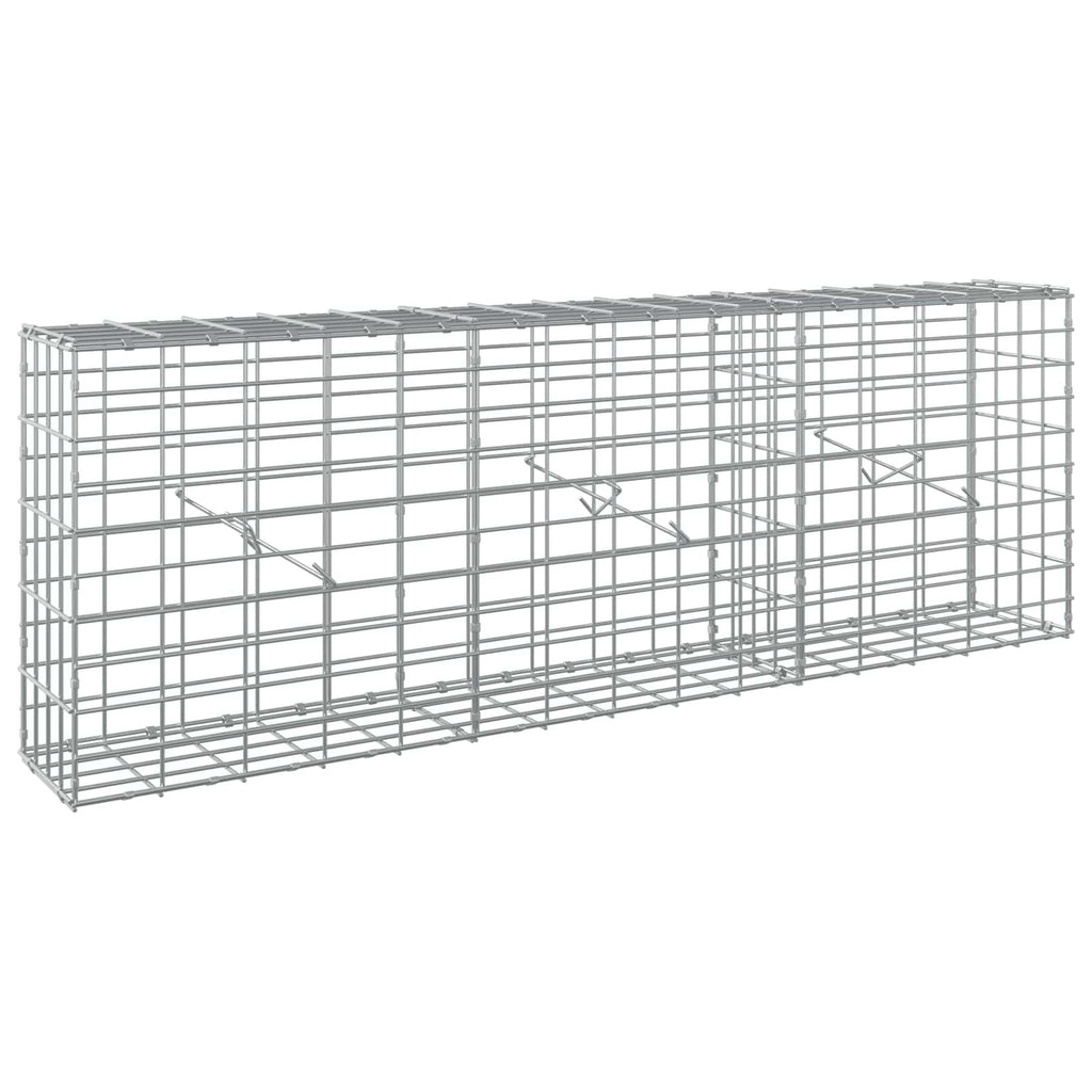 vidaXL Gabion z drutu 3,5 mm i siatką 5x10 cm 150x20x50 cm