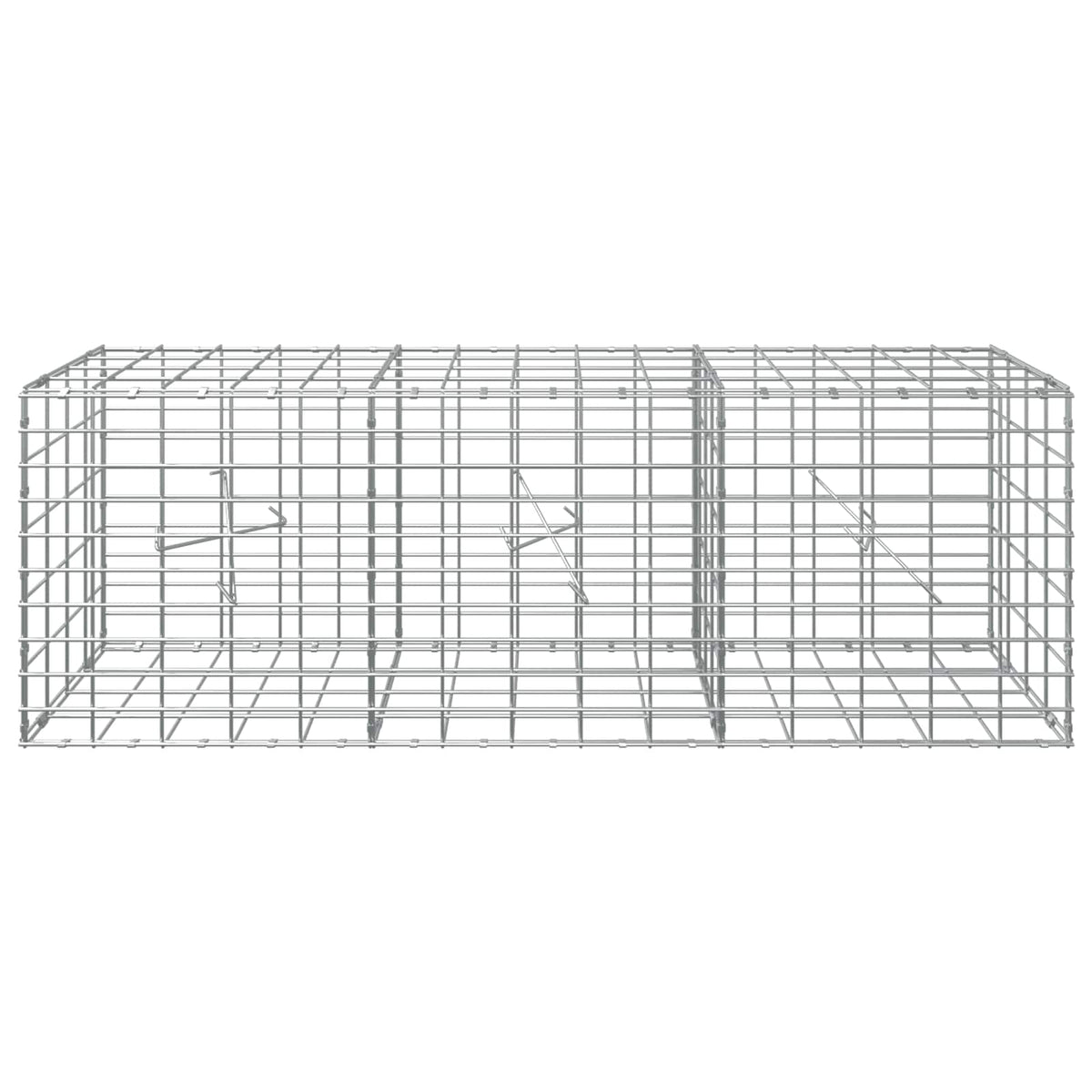 vidaXL Gabion z drutu 3,5 mm i siatką 5x10 cm 150x20x50 cm