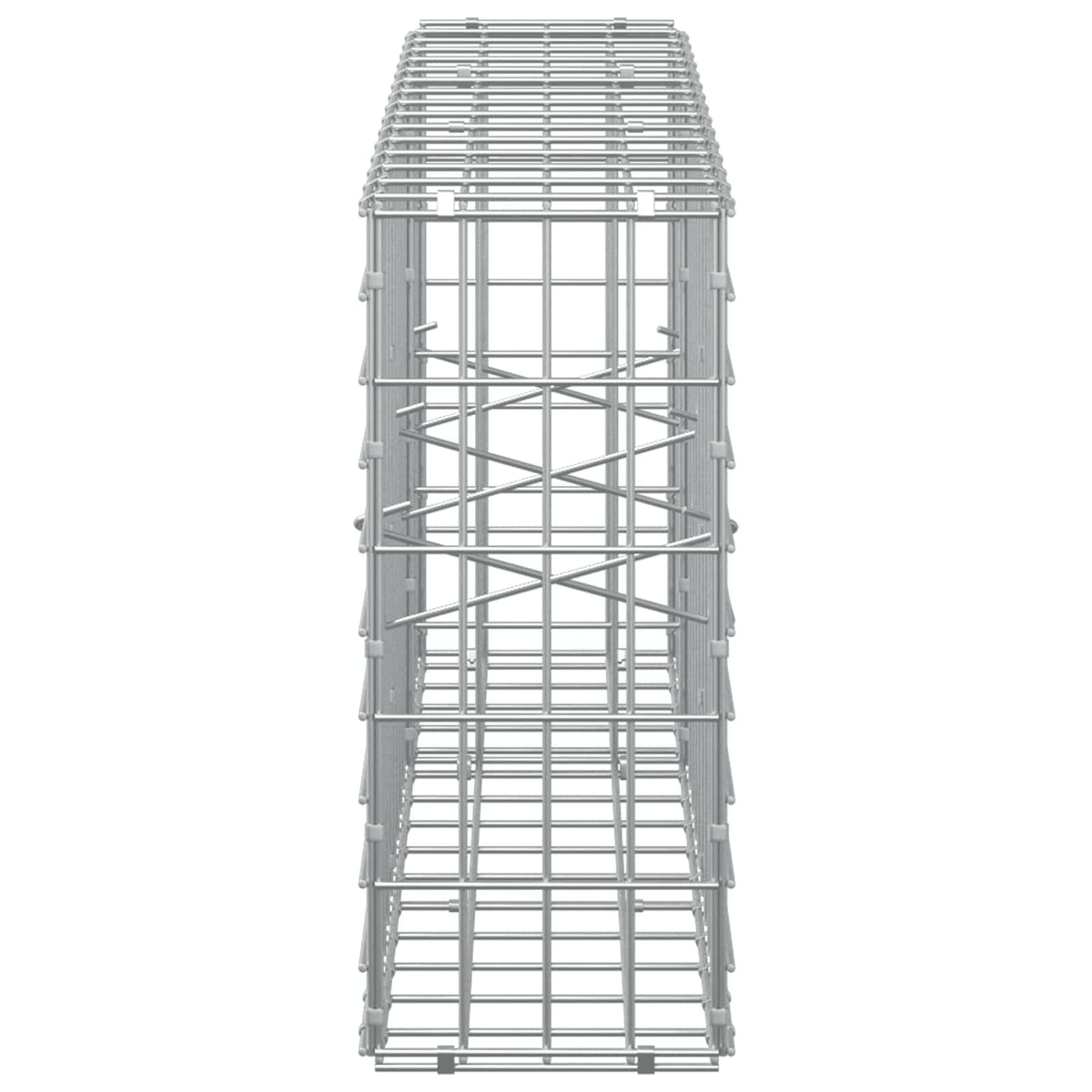 vidaXL Gabion z drutu 3,5 mm i siatką 5x10 cm 150x20x50 cm