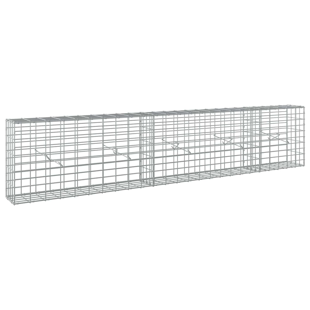 vidaXL Gabion z drutu 3,5 mm i siatką 5x10 cm 250x20x50 cm