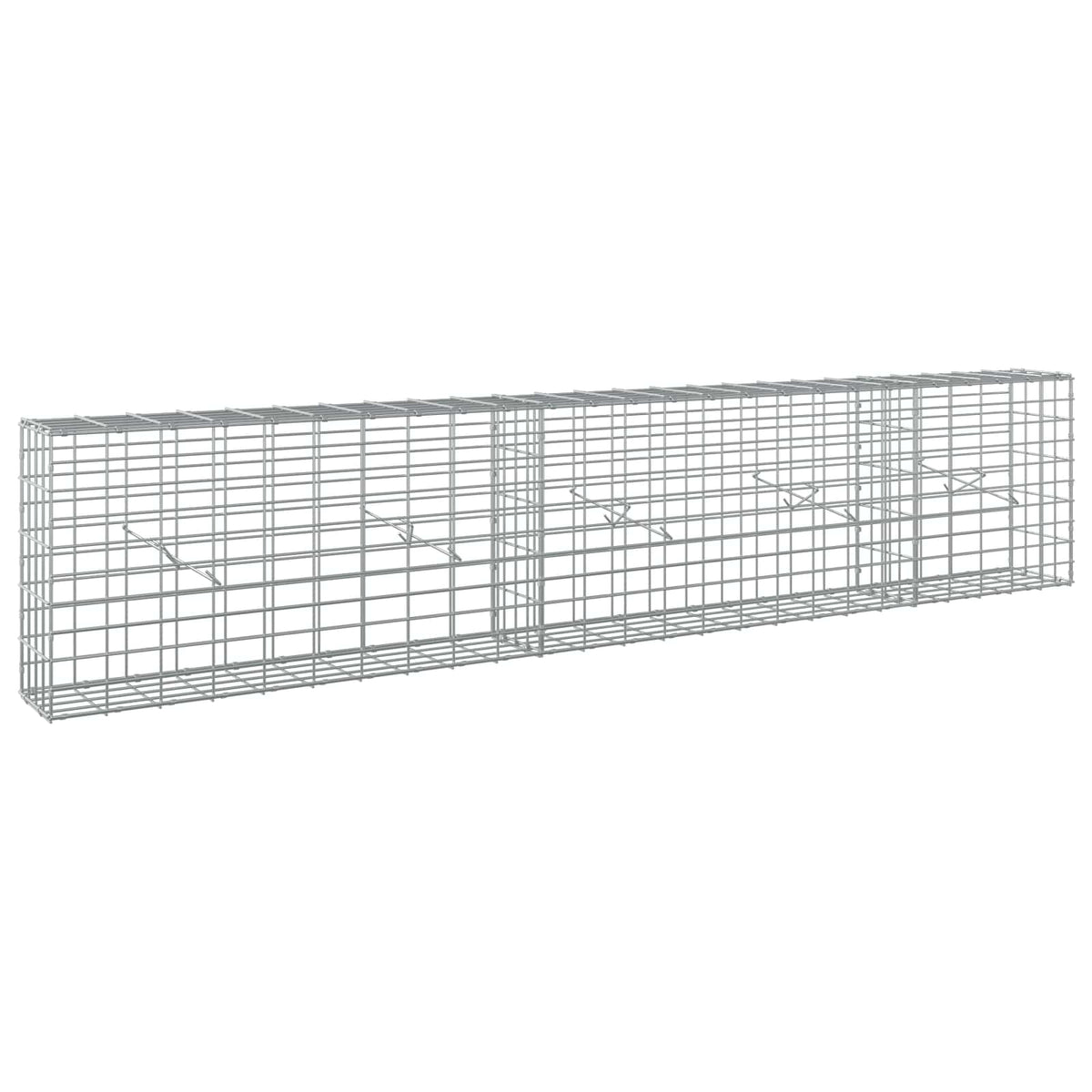 vidaXL Gabion z drutu 3,5 mm i siatką 5x10 cm 250x20x50 cm