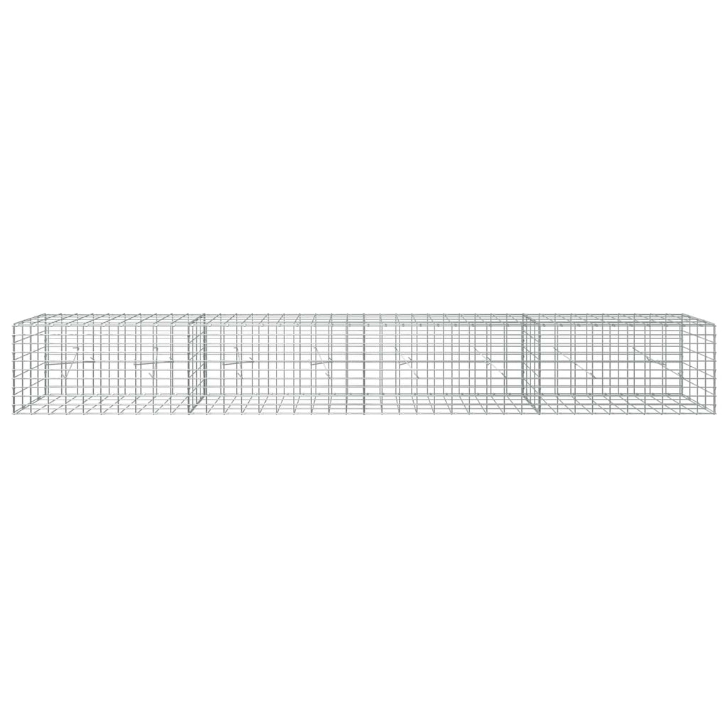 vidaXL Gabion z drutu 3,5 mm i siatką 5x10 cm 400x20x50 cm