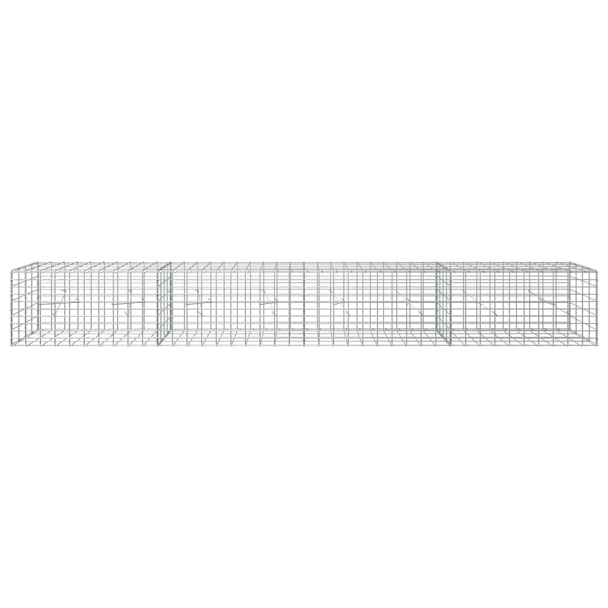 vidaXL Gabion z drutu 3,5 mm i siatką 5x10 cm 400x20x50 cm