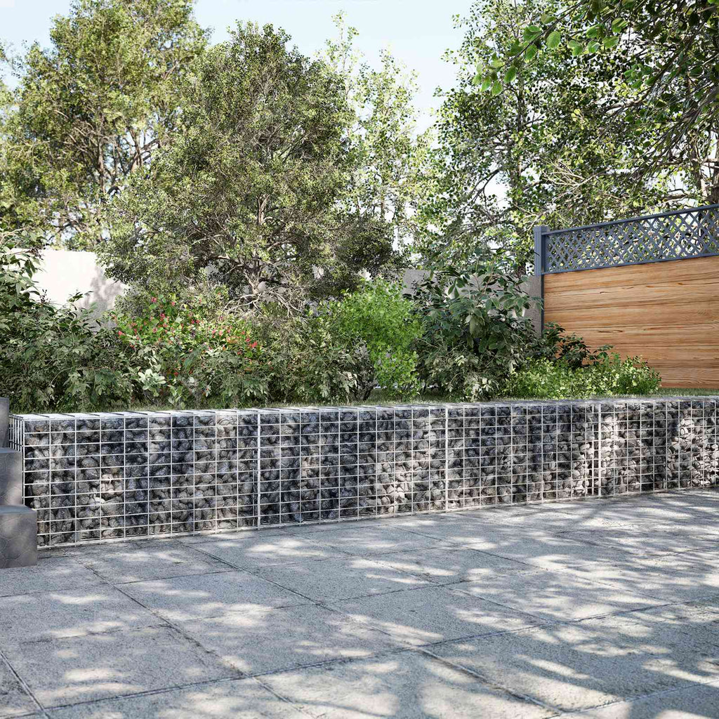 vidaXL Gabion z drutu 3,5 mm i siatką 5x10 cm 600x20x50 cm