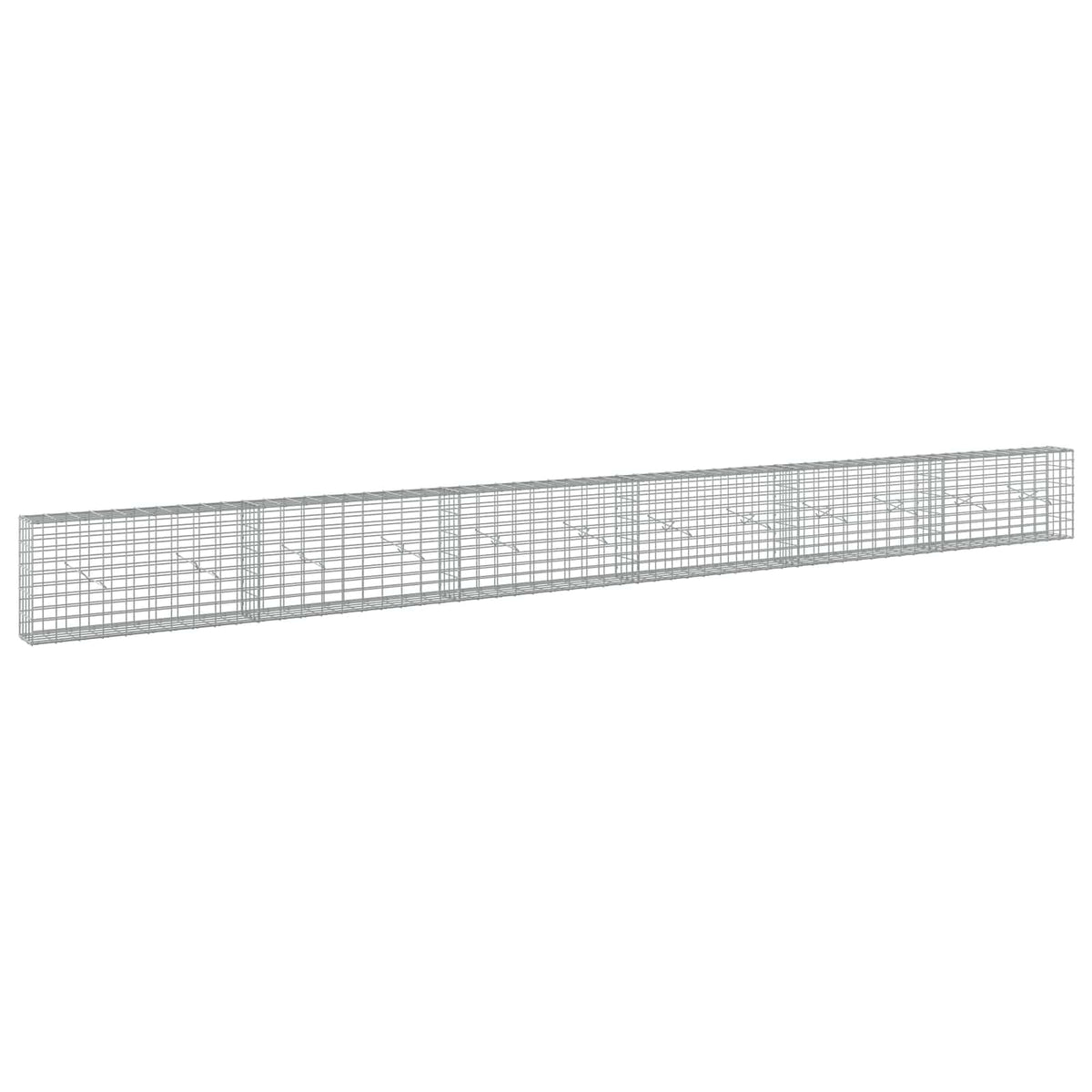 vidaXL Gabion z drutu 3,5 mm i siatką 5x10 cm 600x20x50 cm