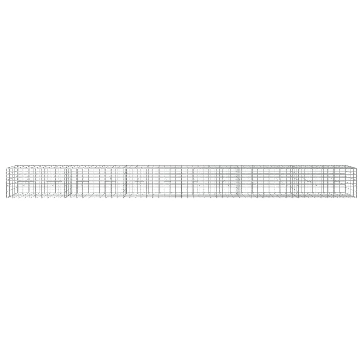 vidaXL Gabion z drutu 3,5 mm i siatką 5x10 cm 600x20x50 cm