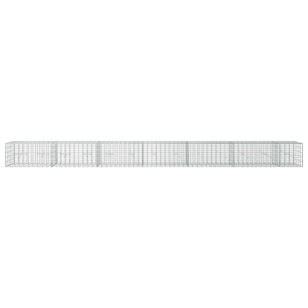 vidaXL Gabion z drutu 3,5 mm i siatką 5x10 cm 650x20x50 cm