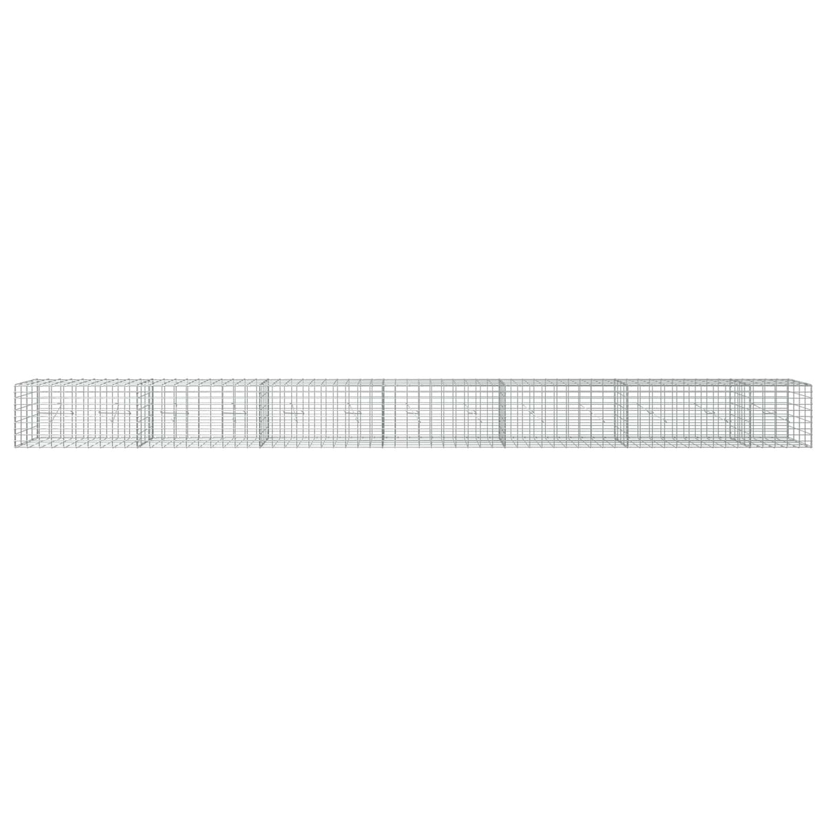 vidaXL Gabion z drutu 3,5 mm i siatką 5x10 cm 650x20x50 cm
