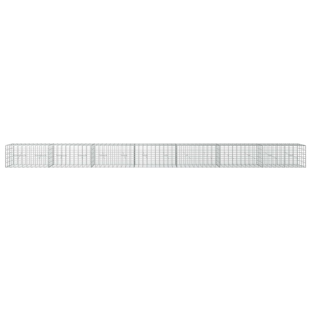 vidaXL Gabion z drutu 3,5 mm i siatką 5x10 cm 700x20x50 cm