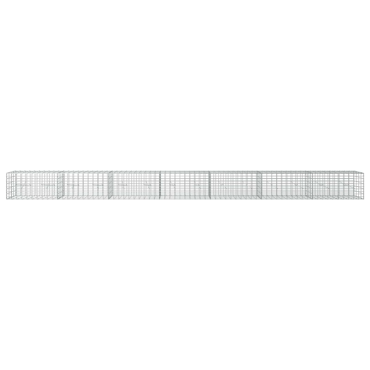 vidaXL Gabion z drutu 3,5 mm i siatką 5x10 cm 700x20x50 cm