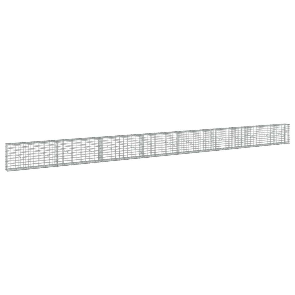 vidaXL Gabion z drutu 3,5 mm i siatką 5x10 cm 750x20x50 cm