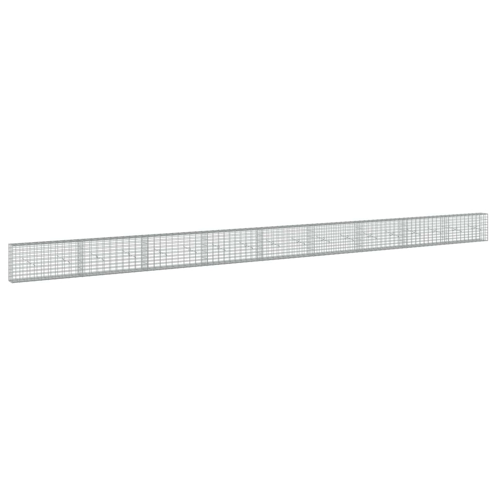 vidaXL Gabion z drutu 3,5 mm i siatką 5x10 cm 900x20x50 cm