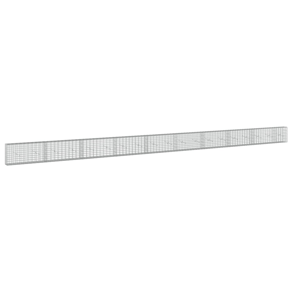 vidaXL Gabion z drutu 3,5 mm i siatką 5x10 cm 950x20x50 cm