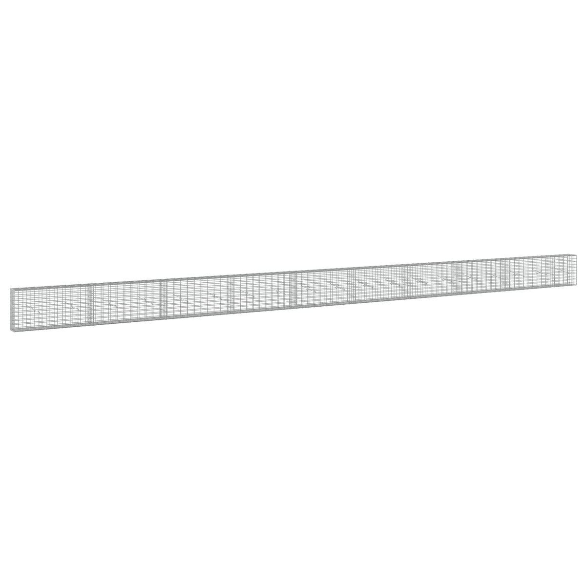 vidaXL Gabion z drutu 3,5 mm i siatką 5x10 cm 950x20x50 cm