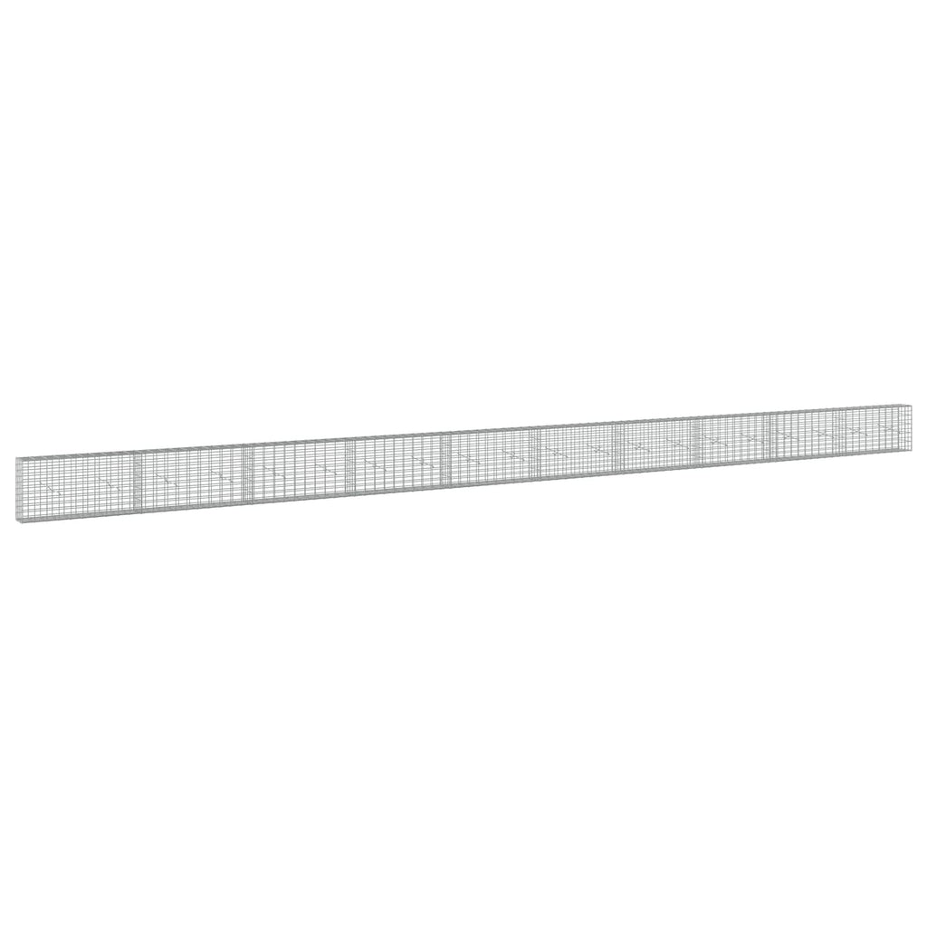 vidaXL Gabion z drutu 3,5 mm i siatką 5x10 cm 1000x20x50 cm