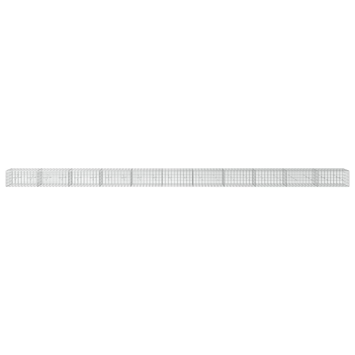 vidaXL Gabion z drutu 3,5 mm i siatką 5x10 cm 1100x20x50 cm