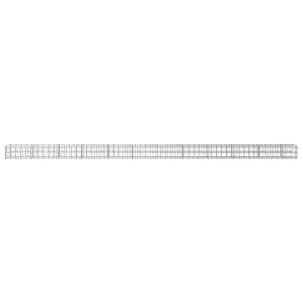 vidaXL Gabion z drutu 3,5 mm i siatką 5x10 cm 1150x20x50 cm