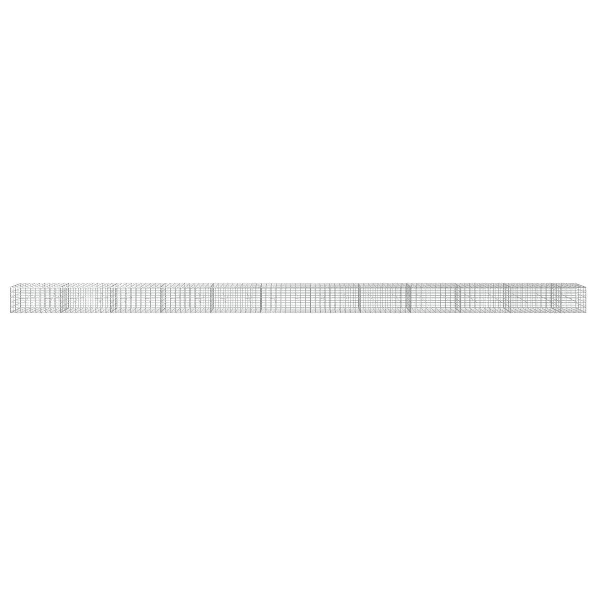 vidaXL Gabion z drutu 3,5 mm i siatką 5x10 cm 1150x20x50 cm