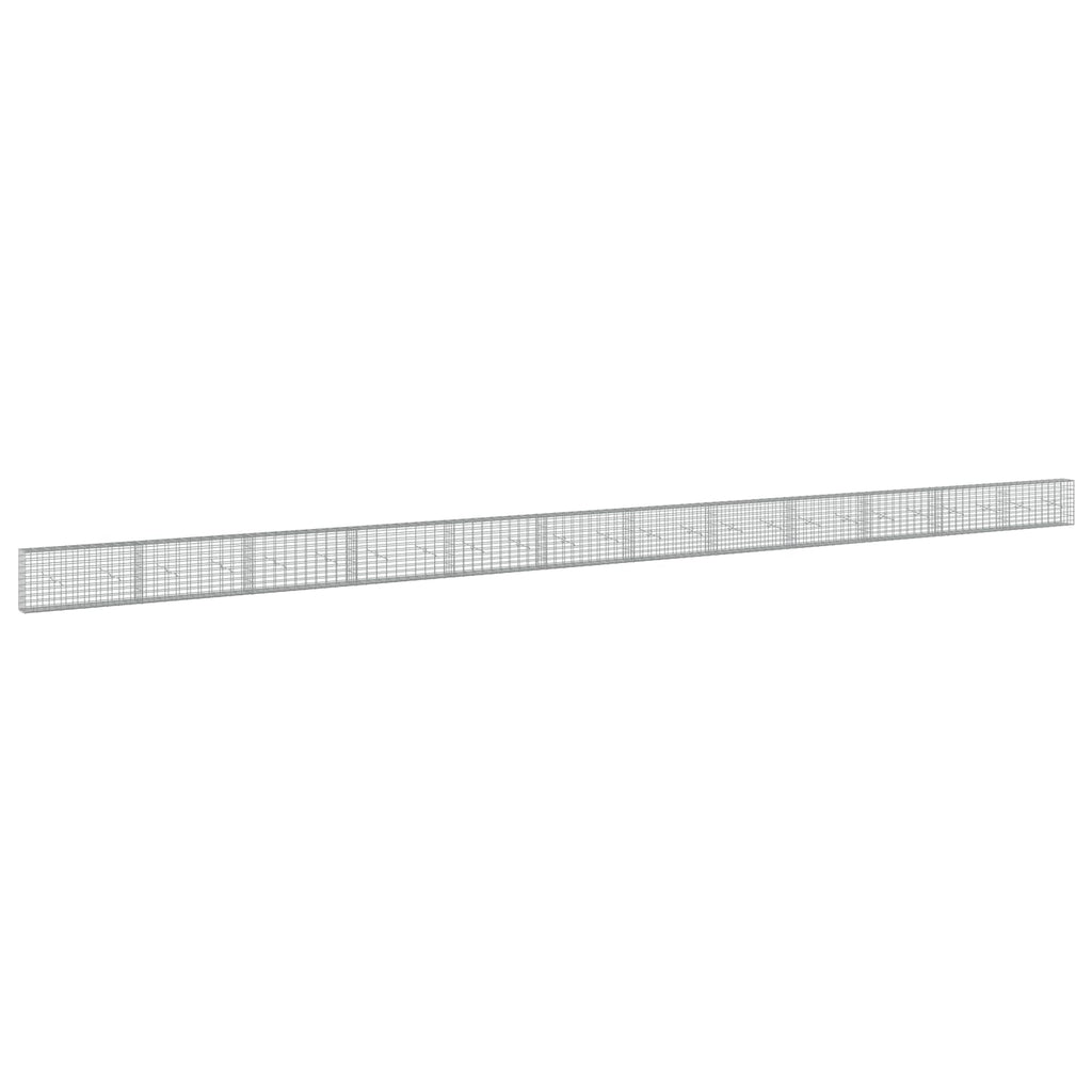 vidaXL Gabion z drutu 3,5 mm i siatką 5x10 cm 1200x20x50 cm