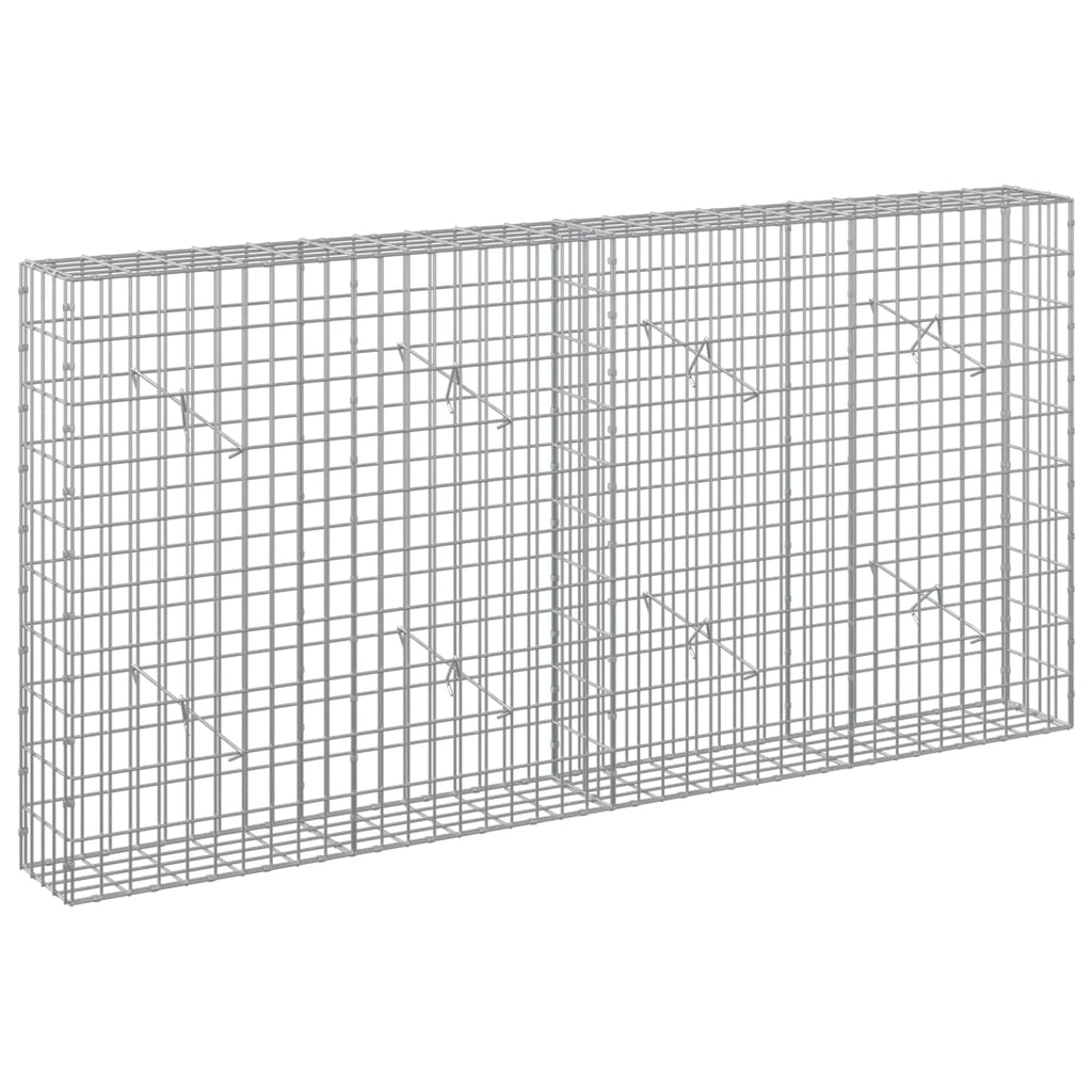 vidaXL Gabion z drutu 3,5 mm i siatką 5x10 cm 200x20x100 cm