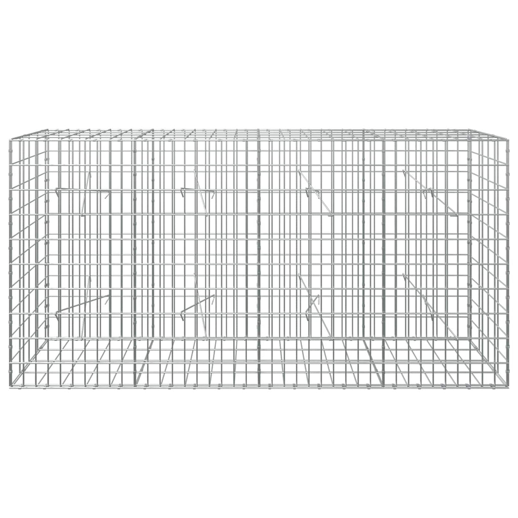 vidaXL Gabion z drutu 3,5 mm i siatką 5x10 cm 200x20x100 cm