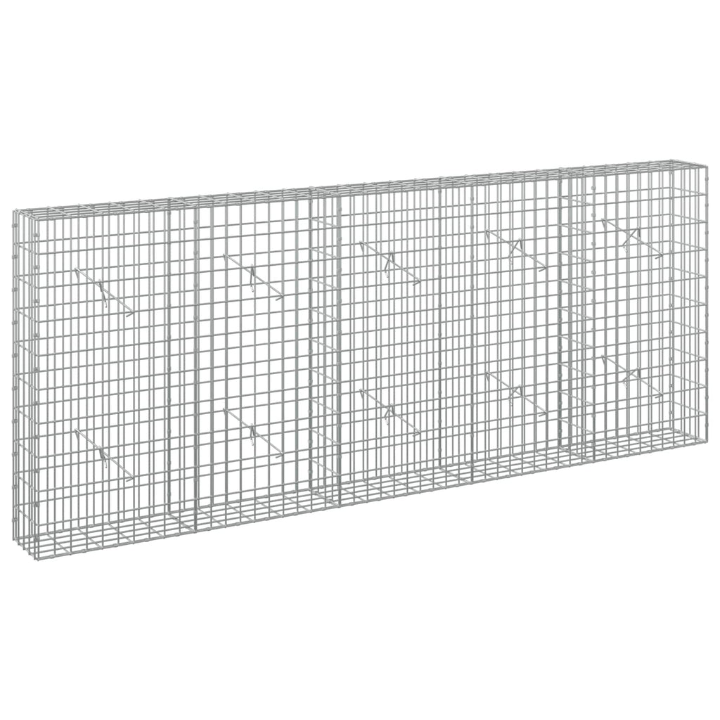 vidaXL Gabion z drutu 3,5 mm i siatką 5x10 cm 250x20x100 cm