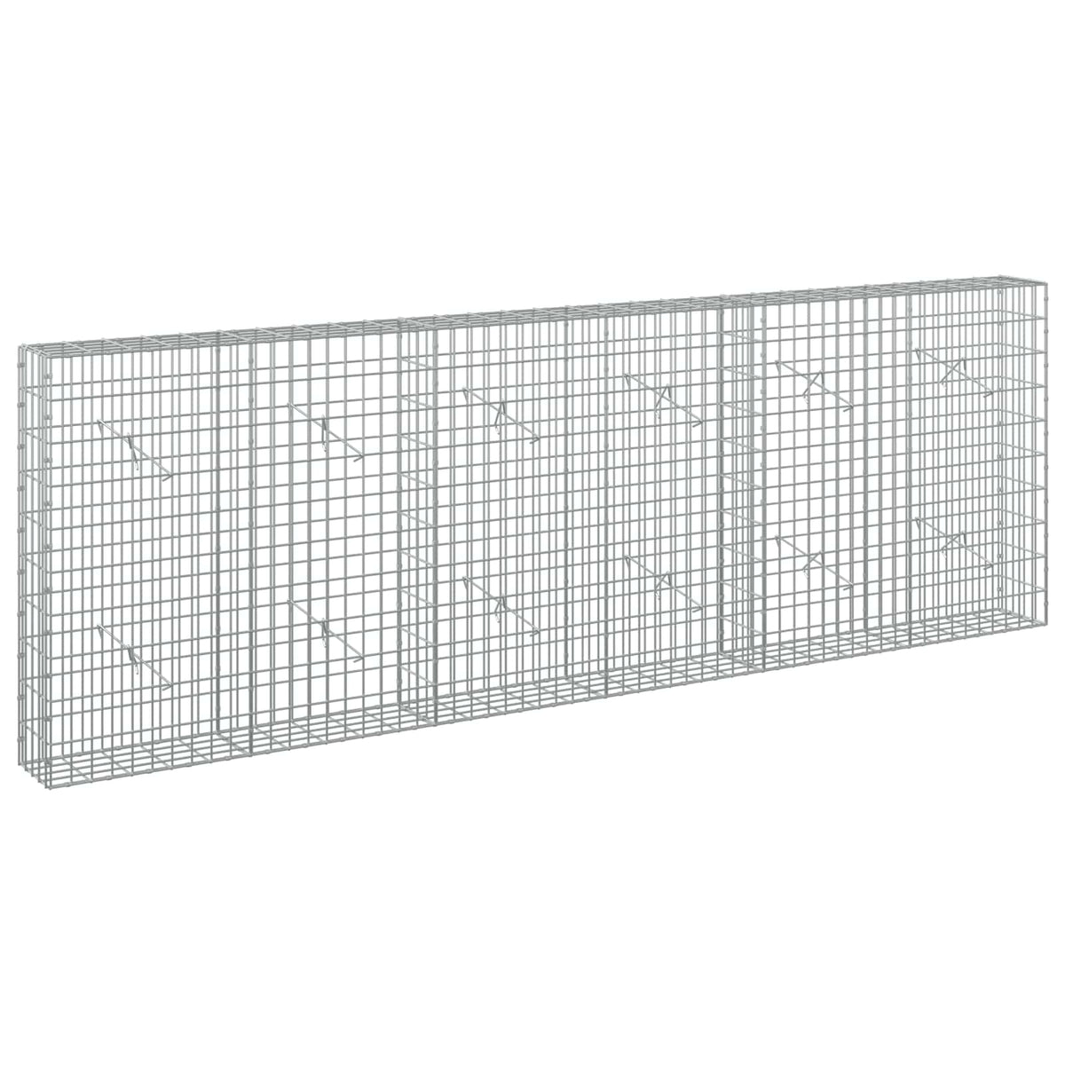 vidaXL Gabion z drutu 3,5 mm i siatką 5x10 cm 300x20x100 cm