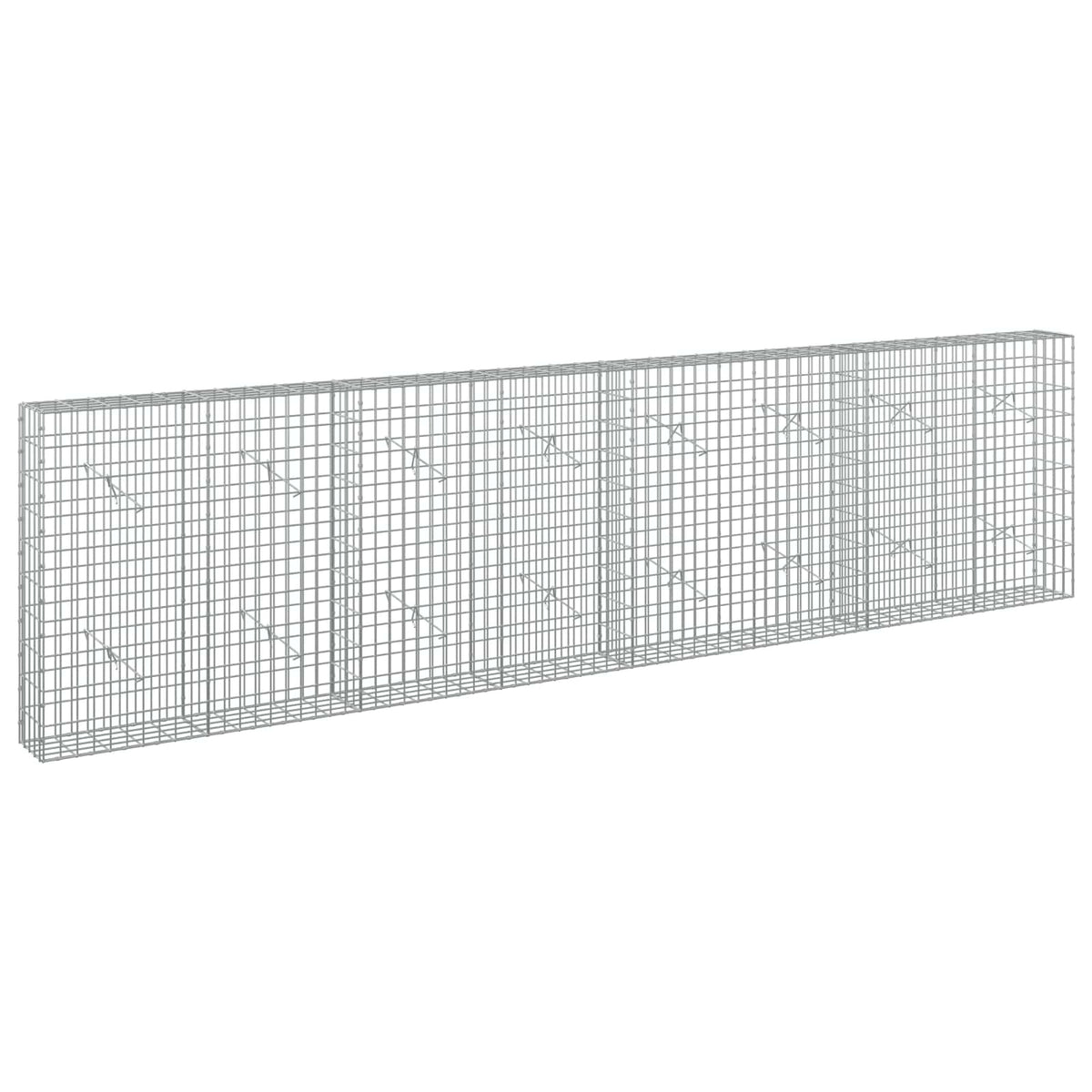 vidaXL Gabion z drutu 3,5 mm i siatką 5x10 cm 400x20x100 cm