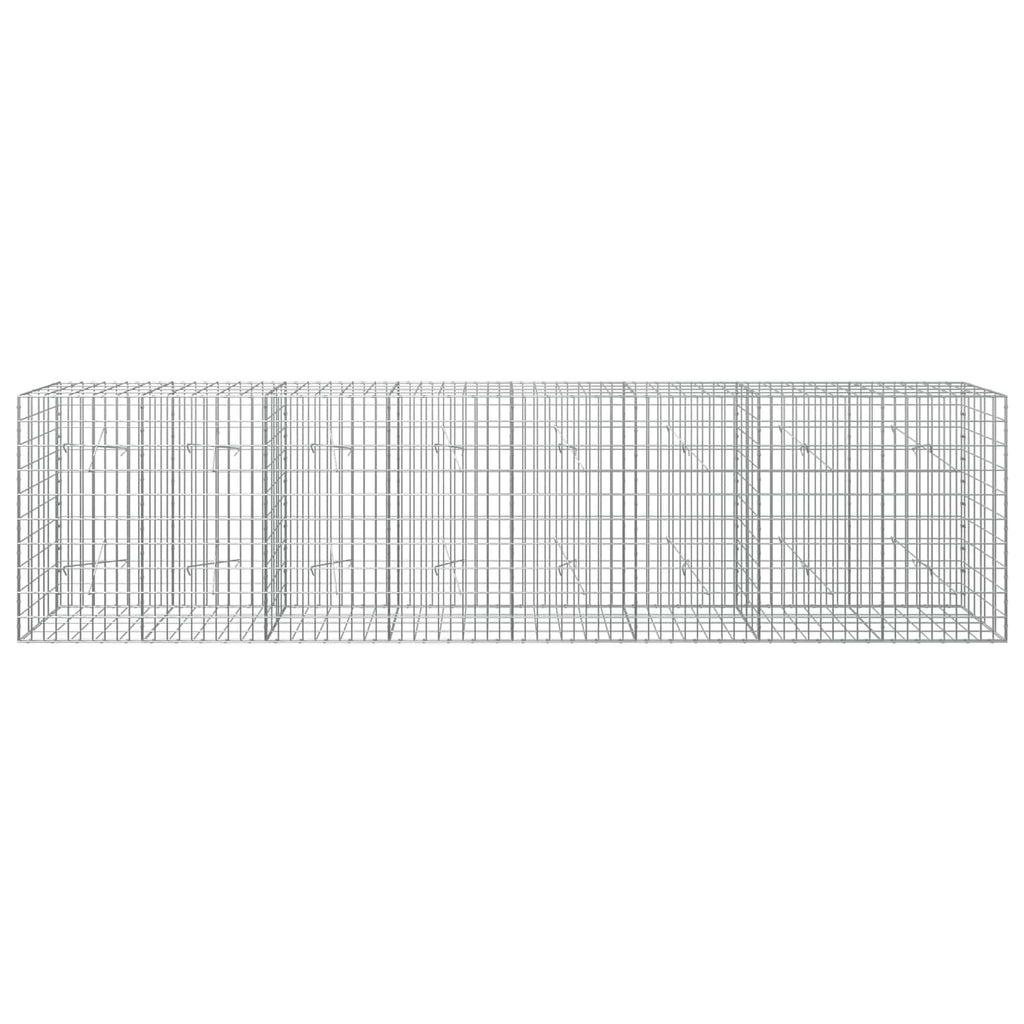 vidaXL Gabion z drutu 3,5 mm i siatką 5x10 cm 400x20x100 cm