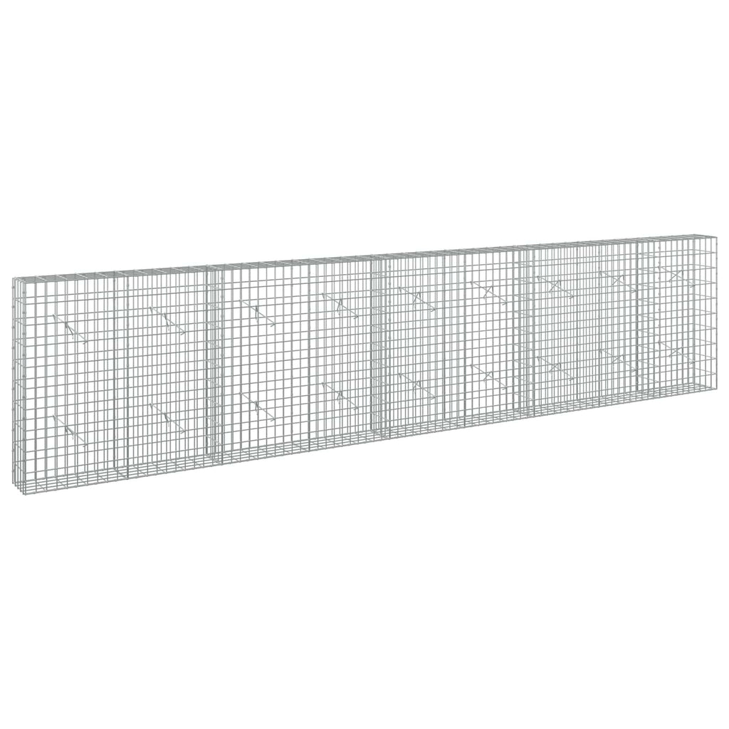 vidaXL Gabion z drutu 3,5 mm i siatką 5x10 cm 450x20x100 cm