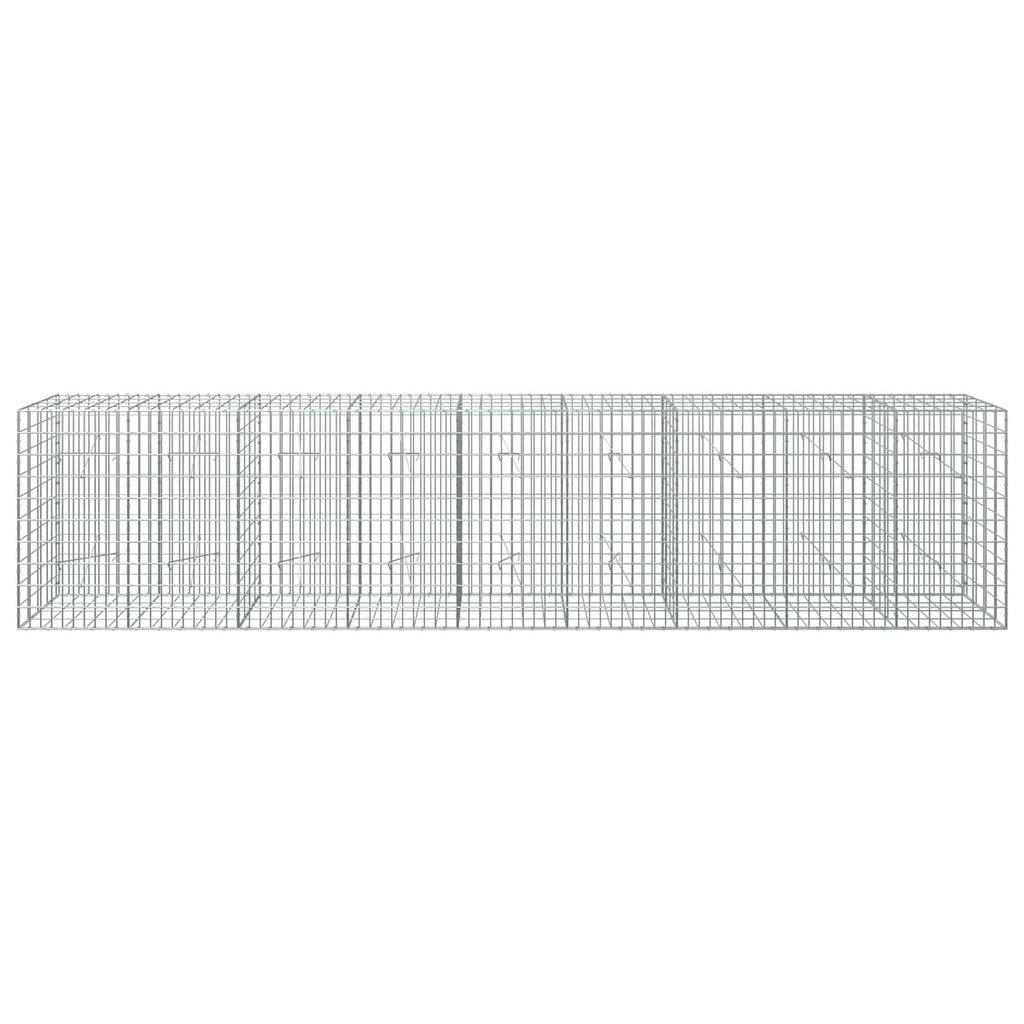 vidaXL Gabion z drutu 3,5 mm i siatką 5x10 cm 450x20x100 cm