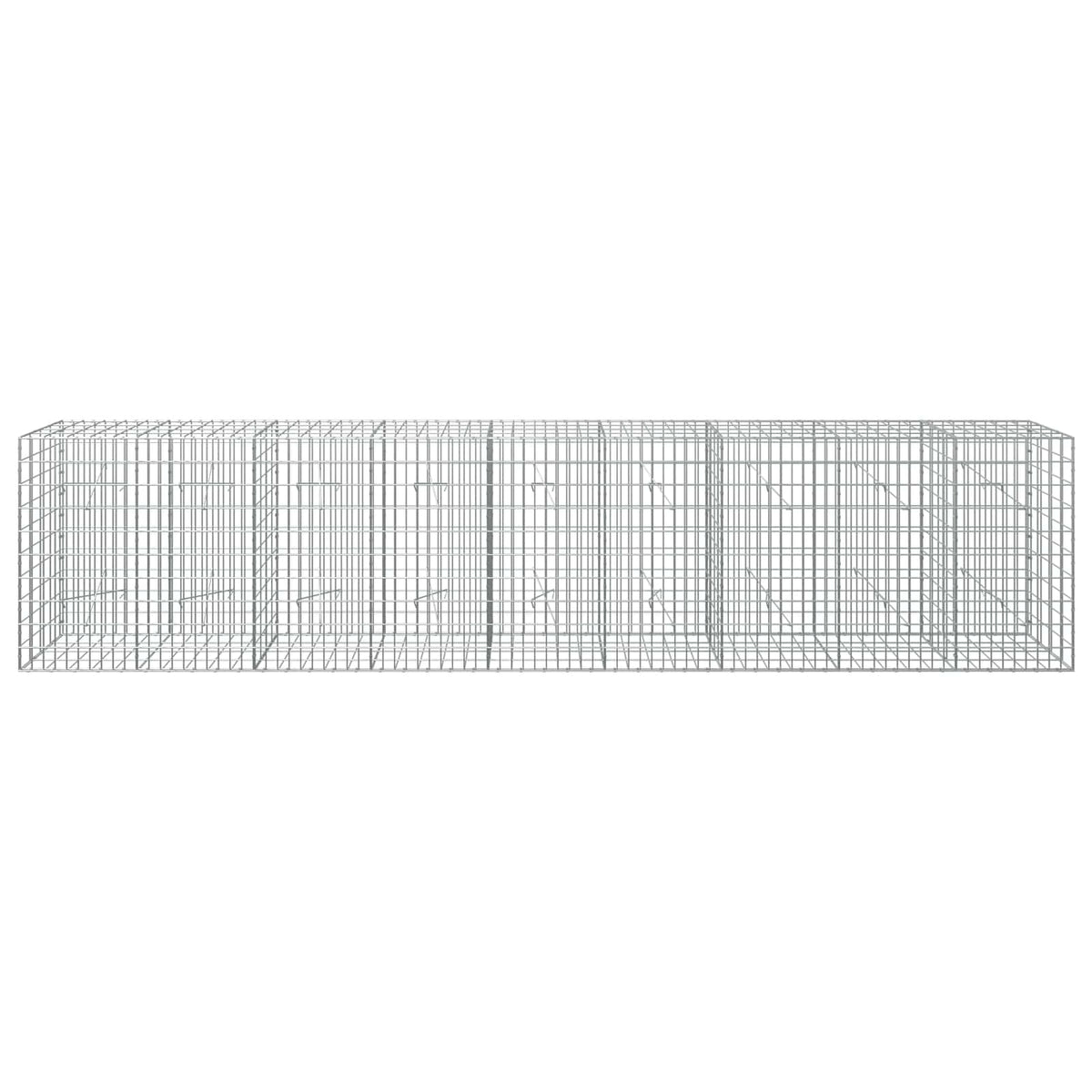 vidaXL Gabion z drutu 3,5 mm i siatką 5x10 cm 450x20x100 cm